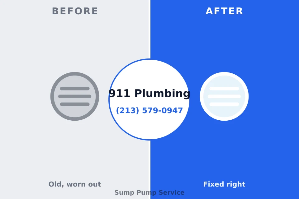 Before and after: plumbing repair St. Bonaventure, NY